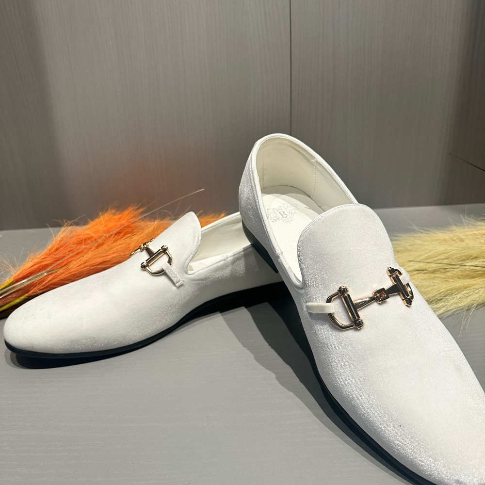 Brand New White Loafers by Royal Shoes